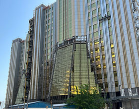 فایرباکس های برج طلایی کیش توسط شرکت پامچال